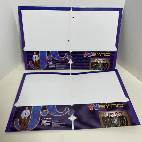 JC Chasez Vintage Pocket Folder (2) - Picture 3 of 4